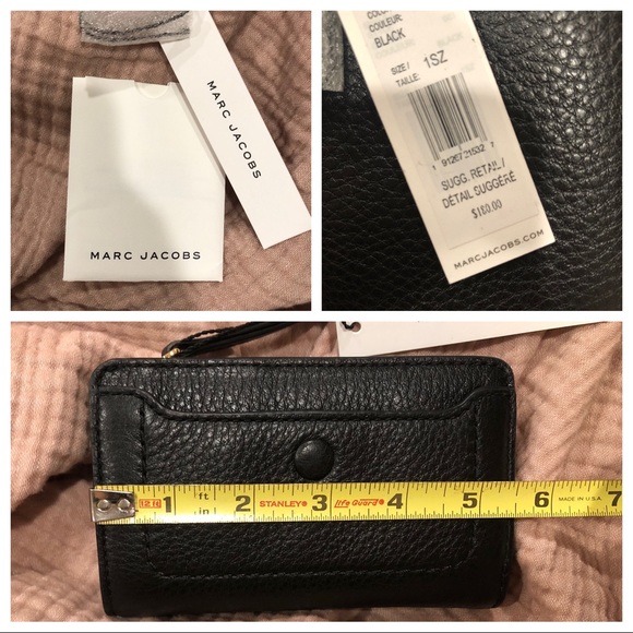 Black Leather Marc Jacobs Wallet NWT 💯Leather - Picture 2 of 9